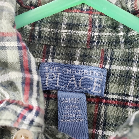 Children's place long sleeve button down - Picture 2 of 2